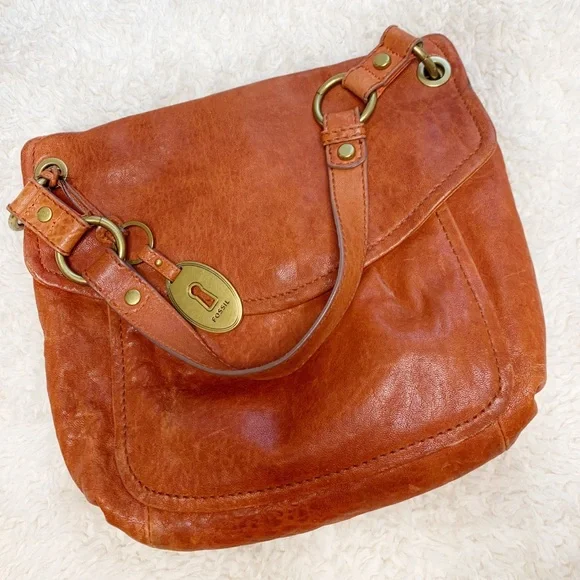 🧡 Fossil Purse w Crossbody Strap - Picture 1 of 7